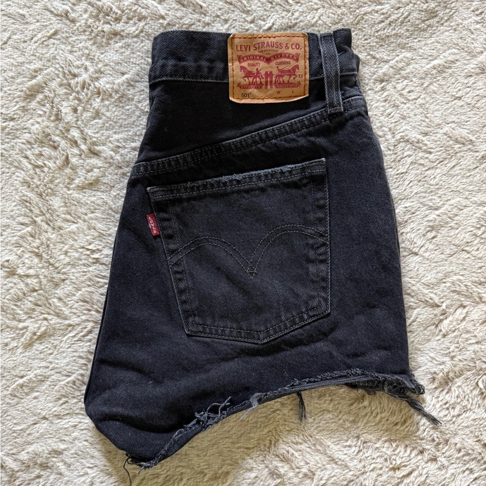 Levi's Black 501 Jean Shorts